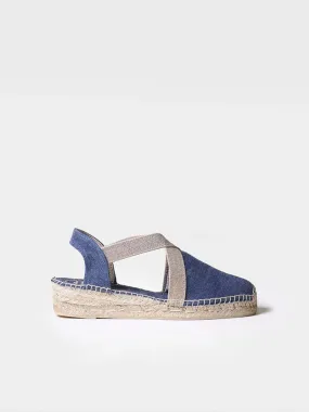 Toni Pons Women's Verdi-V Flat Espadrilles- Navy