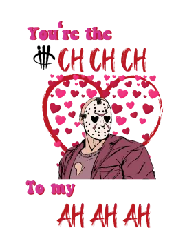 VALENTINE'S DAY White T-Shirt (ah ah ah)