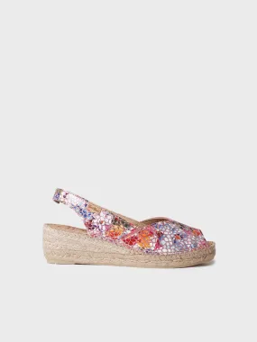 Wedge espadrilles in leather - BERNIA-PM