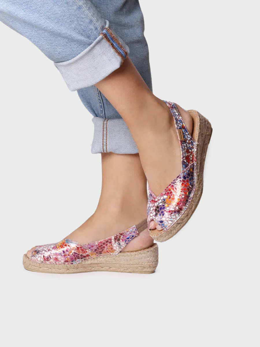 Wedge espadrilles in leather - BERNIA-PM