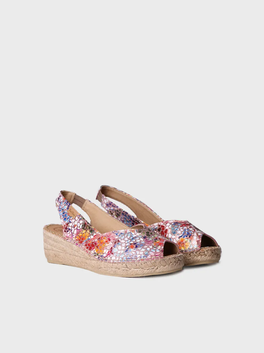 Wedge espadrilles in leather - BERNIA-PM