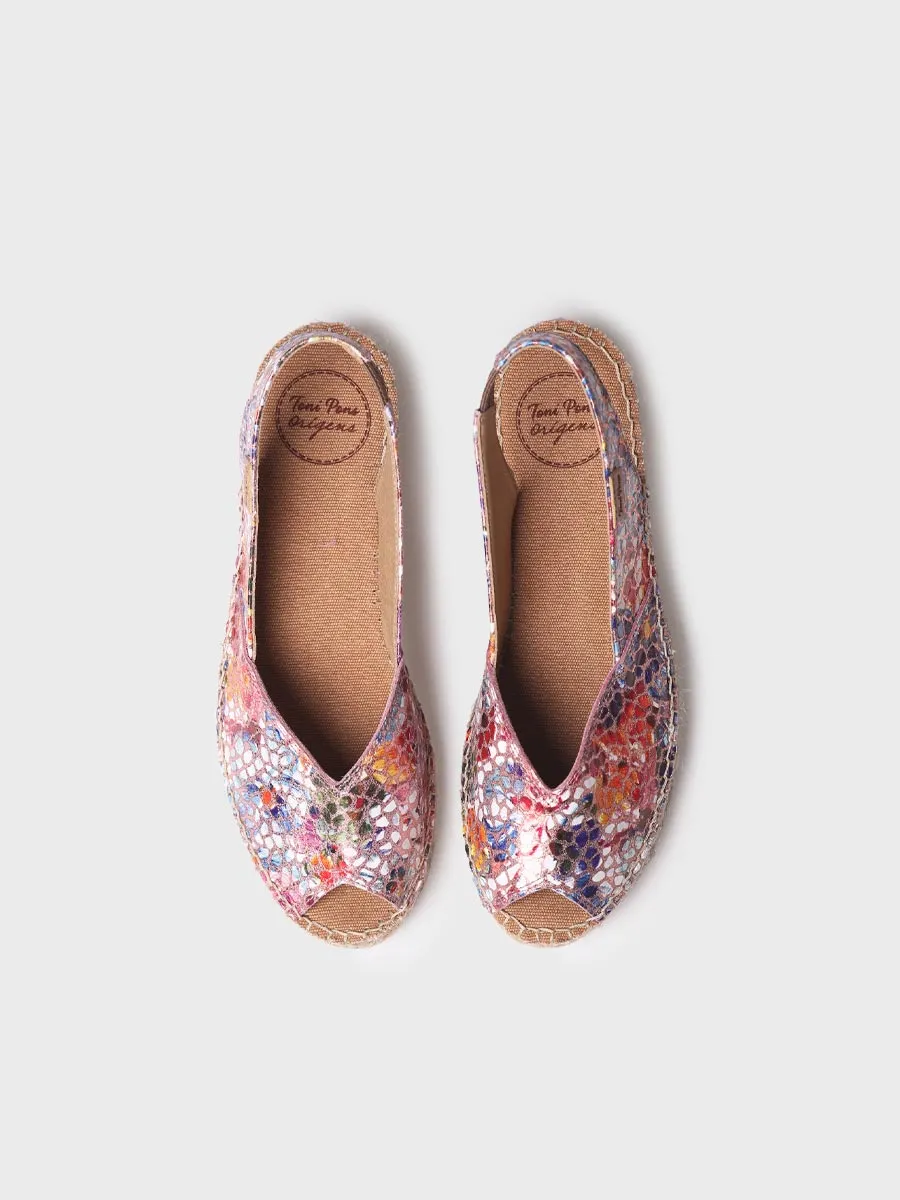 Wedge espadrilles in leather - BERNIA-PM