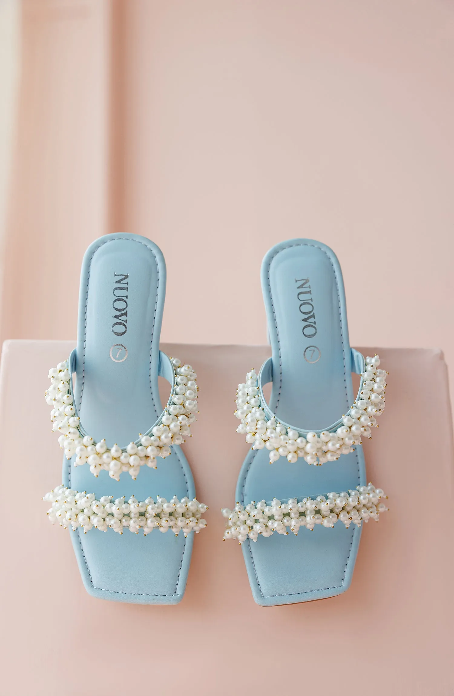 Women Slippers -  Flat Sandals - BLUE (WAFF24S-1003)