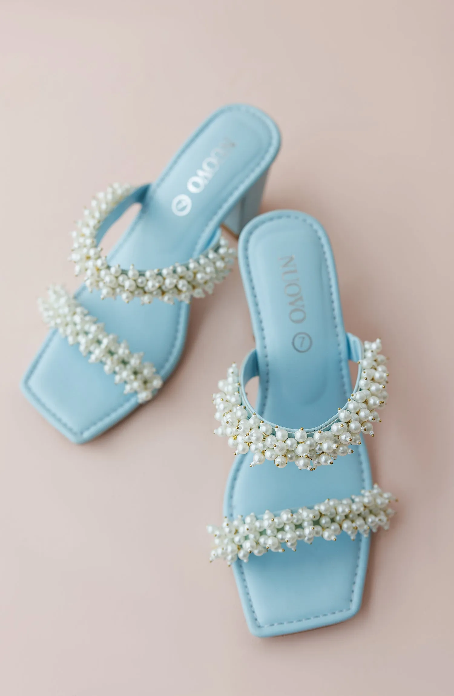 Women Slippers -  Flat Sandals - BLUE (WAFF24S-1003)