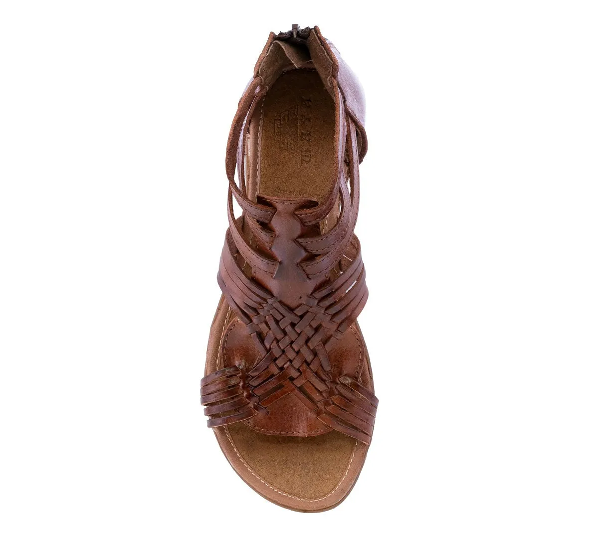 Womens Authentic Huaraches Real Leather Sandals Cognac - #235