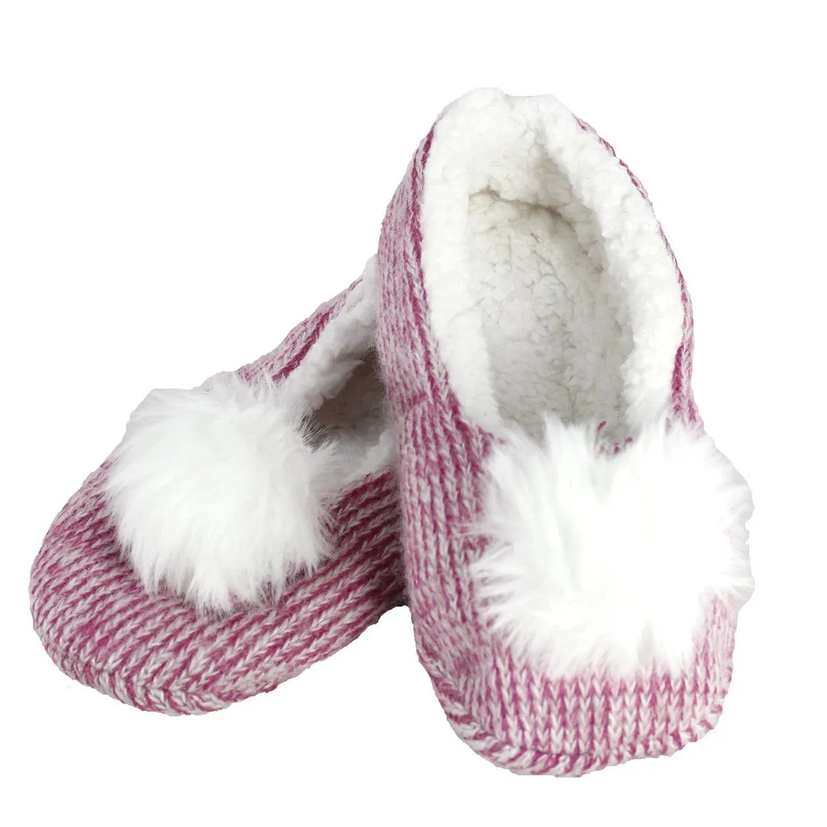 Women's Sleepyz Slippers with Large Poms
