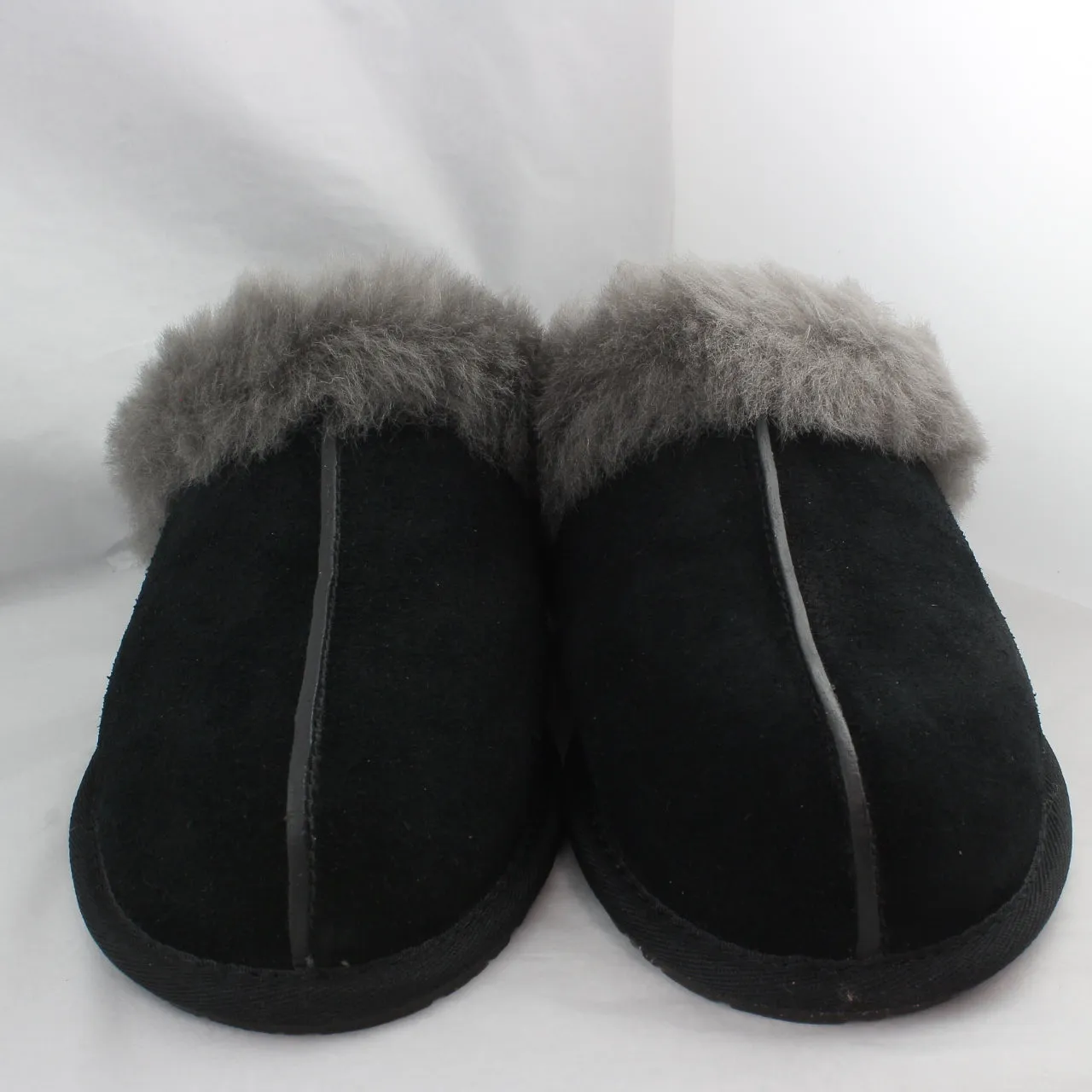 Womens Ugg Scuffette Ii Black Grey Slippers