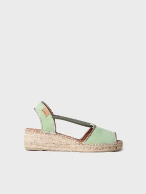 Women's wedge espadrilles in suede - BILDA
